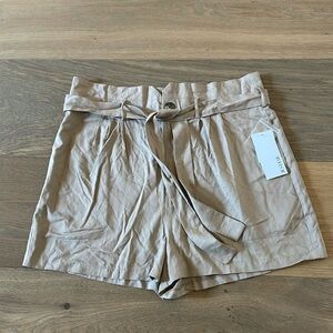 JUSTFAB Linen-Blend Paperbag Shorts Size XXL NWT